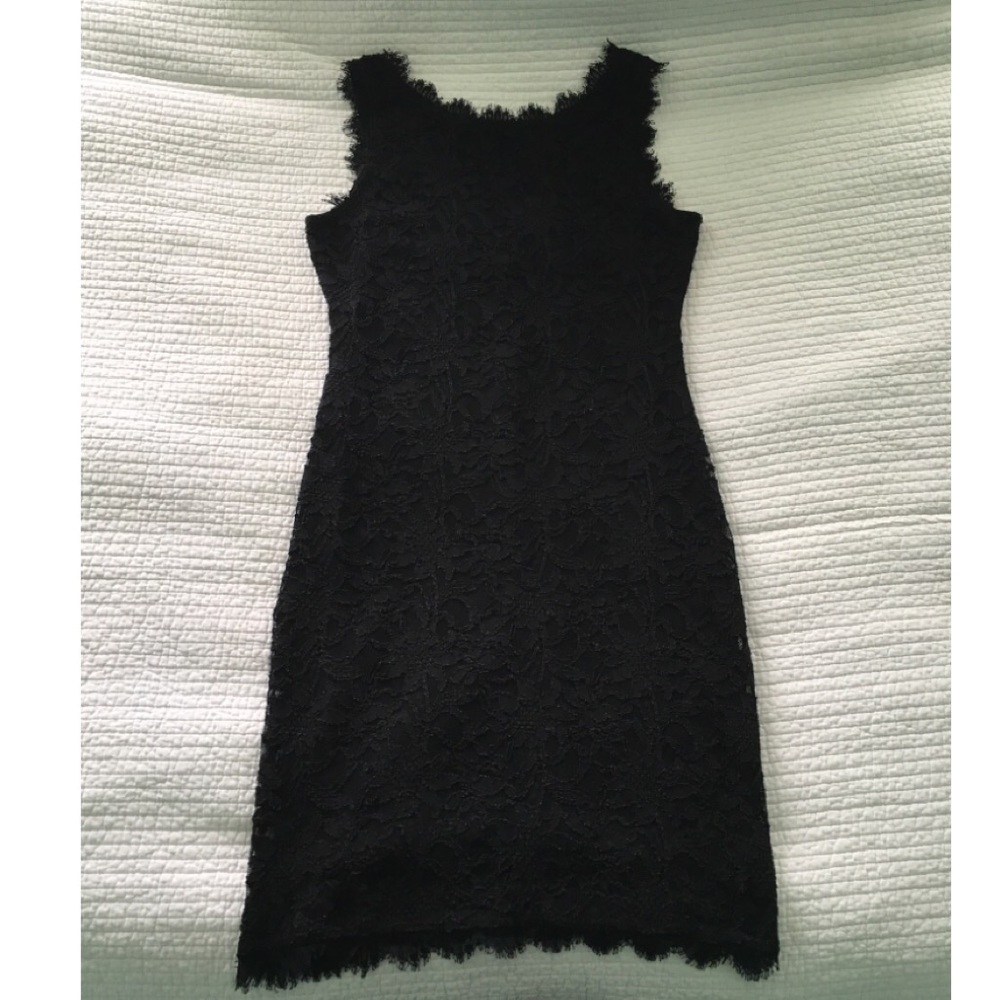 Black Lace Body Con Dress